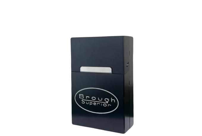 Brough Superior Zigarettenbox Aluminium schwarz