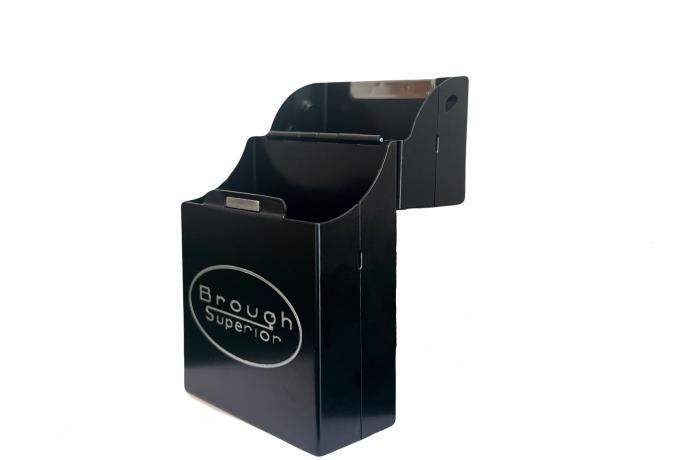 Brough Superior Zigarettenbox Aluminium schwarz