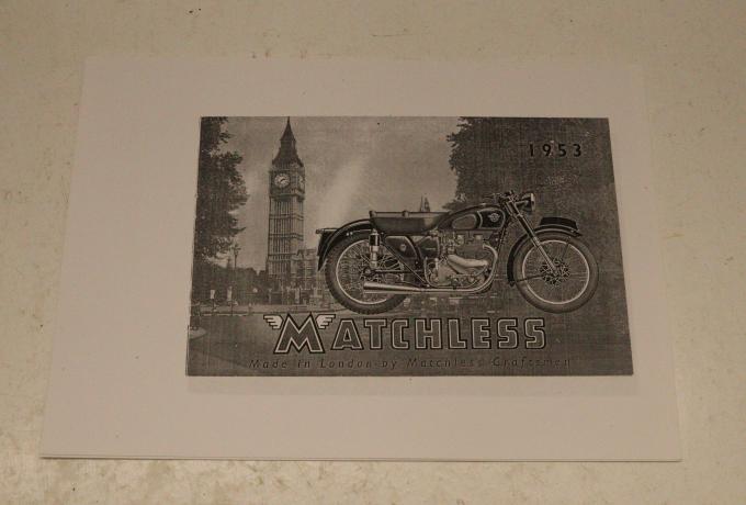 Matchless Prospect 1. 1953