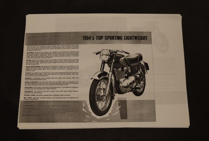 Matchless 1964 Catalogue copy
