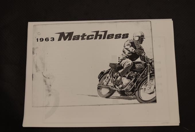 Matchless 1963 Catalogue copy