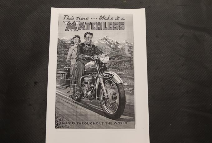 Matchless 1959 Catalogue copy