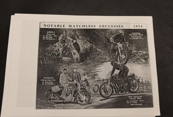 Matchless Catalogue copy