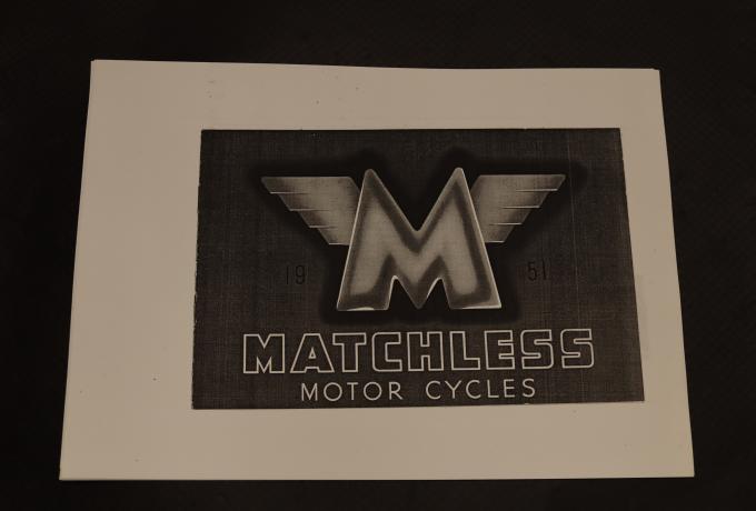 Matchless 1951 Catalogue copy