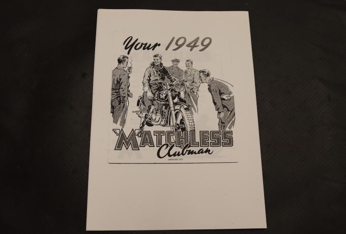 Matchless Clubman 1949 Catalogue copy