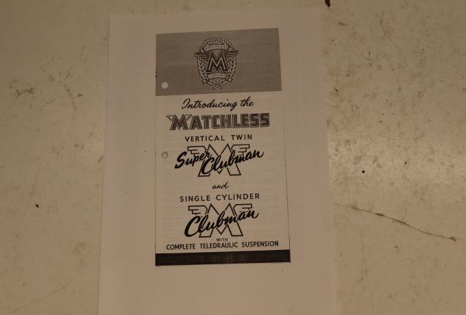 Matchless Clubman Catalogue 1949 copy