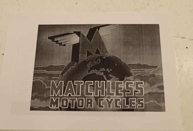 Matchless Motor Cycles Catalogue 1946