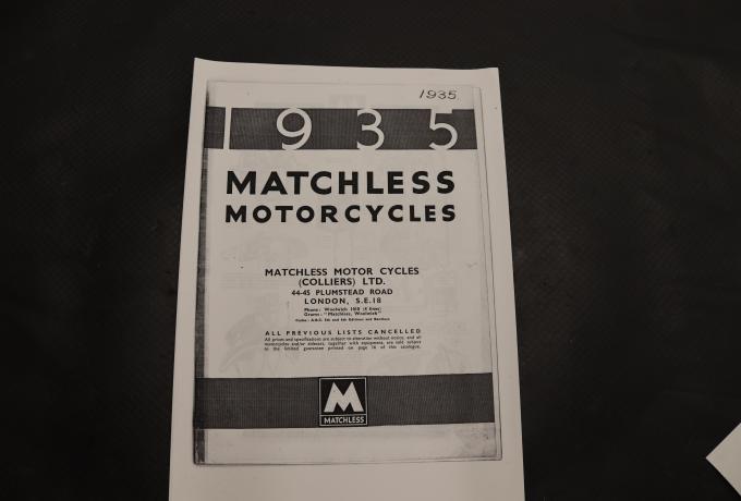 Matchless Motorcycles Catalogue 1935 copy