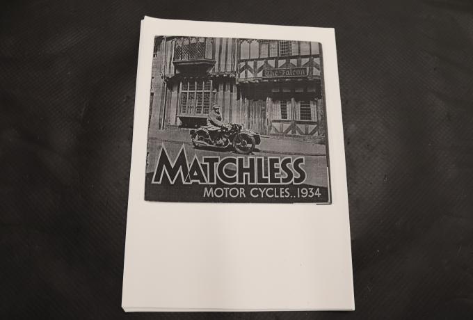 Matchless Motor Cycles Catalogue 1934