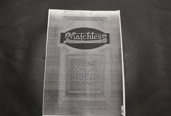 Matchless Models Catalogue for 1925 copy