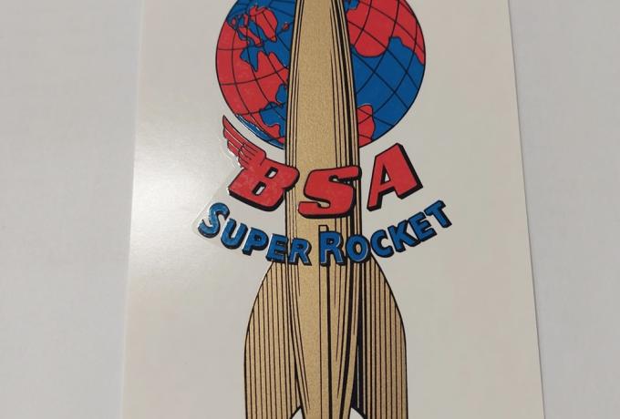 BSA Tank Top / Panel Transfer 1958/63