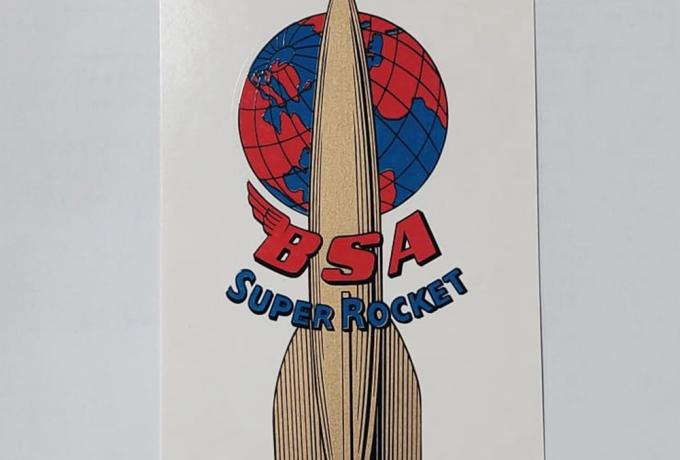 BSA Tank Top / Panel Transfer 1958/63