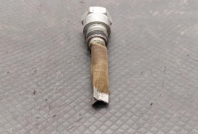 AJS/Matchless Oil Feed Union with Filter 3/8 BSP 1947-51 NOS