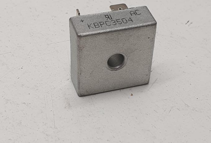 Gleichrichter. Positive Erdung