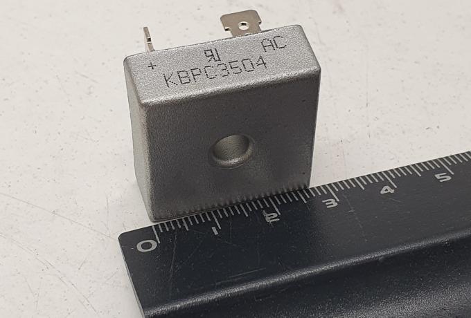 Gleichrichter. Positive Erdung