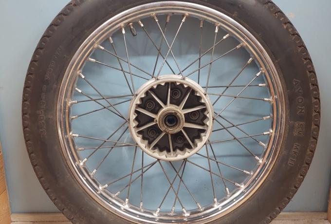 AJS / Matchless Rear Wheel 19" later Type used  