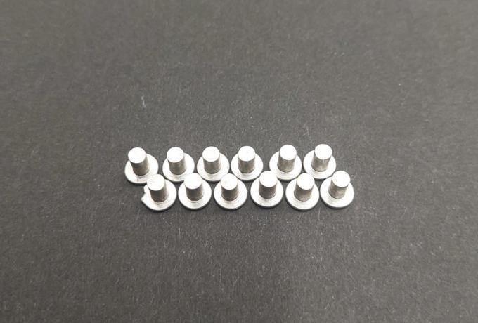Vincent Flathead Rivet Alloy. Set of 12