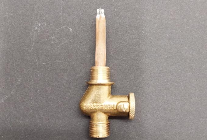 Petrol Tap 1/4" x 1/4" Straight Through Brassform