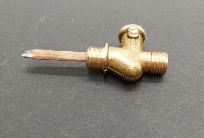 Petrol Tap 1/4" x 1/4" Straight Through Brassform