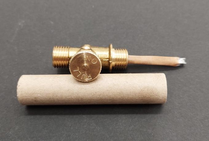 Petrol Tap 1/4" x 1/4" Straight Through Brassform