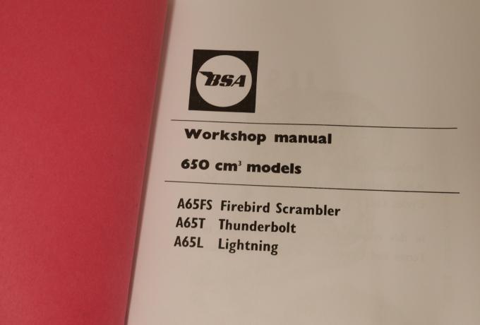 BSA Handbuch A65 650ccm