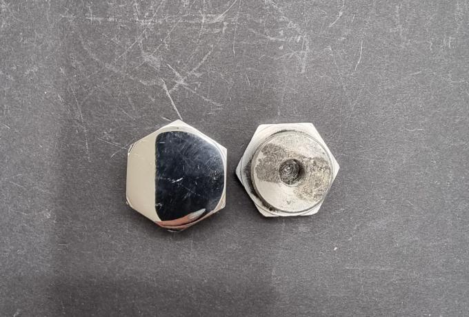 Norton Dominator Fork Top Nut Pair Stainless