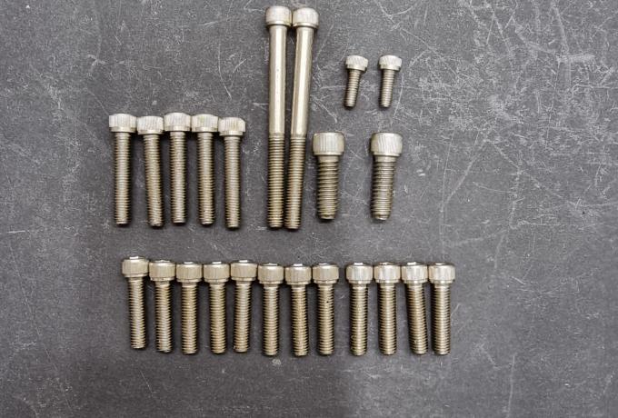 Triumph 350/500cc Allen Screw / Cap Screw Engine Set 1969- 