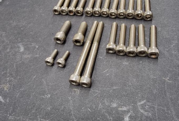 Triumph 350/500cc Allen Screw / Cap Screw Engine Set 1969- 