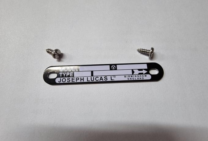 Name Tag. Black. Clockwise 2 Screws incl.