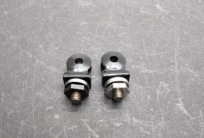 Norton/Triumph/AMC Clip for Number Plate Mounting/Holder /Pair