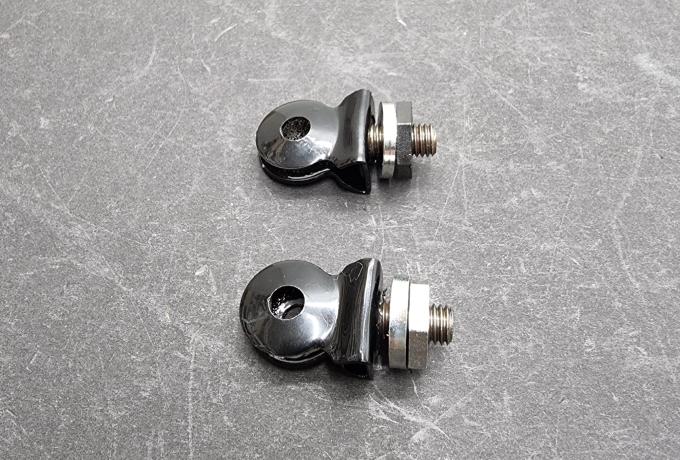 Norton/Triumph/AMC Clip for Number Plate Mounting/Holder /Pair