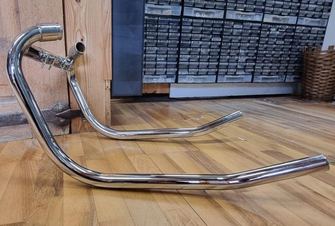 Norton Commando Balanced Exhaust Pipe Set Chrome