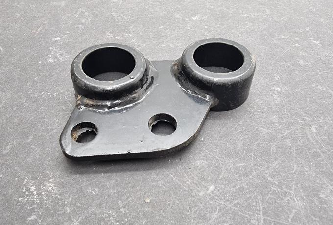 Triumph T160 LHS Plate - Rubber Footrest Plate