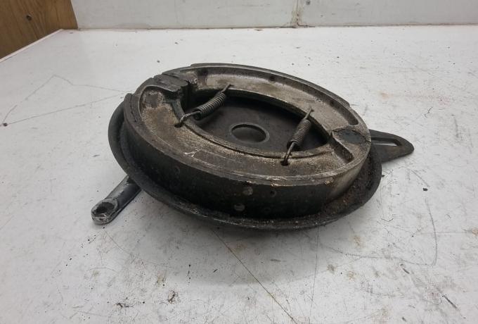 Ariel Brake Plate back with Brake Shoes 7" used