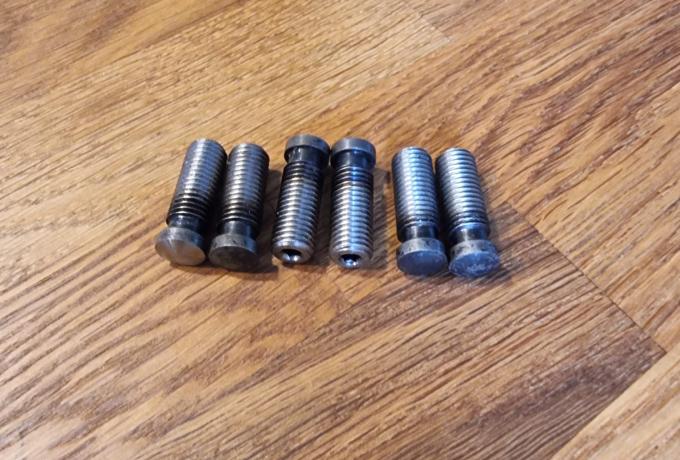 Triumph T150 Adjuster Set Mushroom Head UNF  24TPI 1968-1972