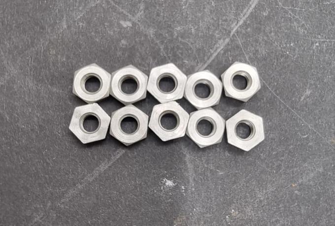 Nut Stainless Steel Set of 10. 1/4 BSF BSC 26 TPI