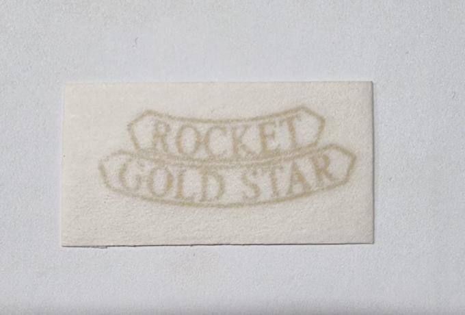 BSA Rocket Gold Star. Abziehbild für Hintere Nummertafel 1962/63