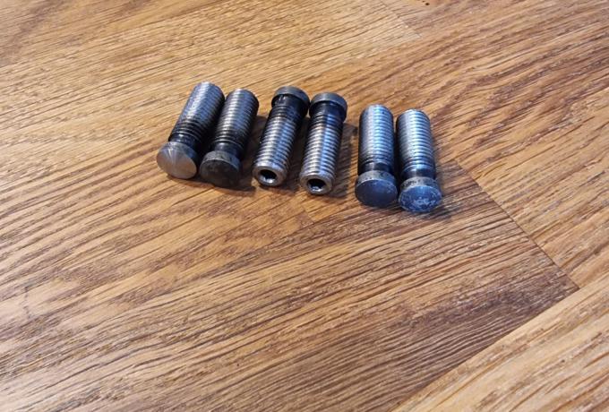 Triumph T150 Adjuster Set Mushroom Head UNF  24TPI 1968-1972