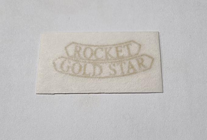 BSA Rocket Gold Star. Abziehbild für Hintere Nummertafel 1962/63