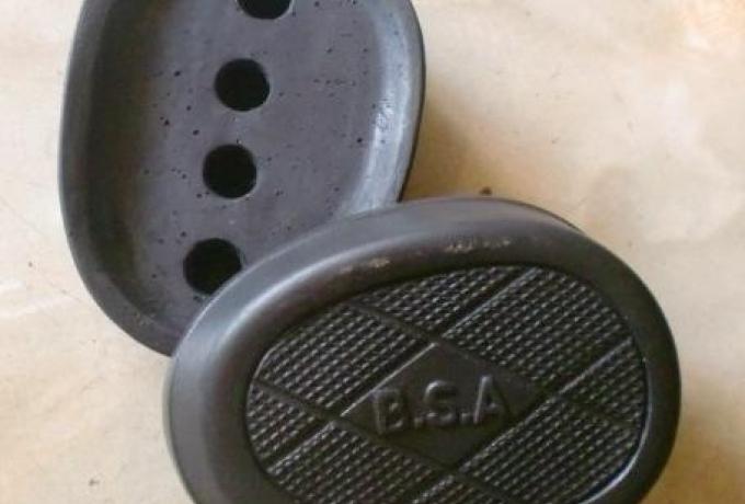 BSA Kniegummi oval, 4-Loch/Paar