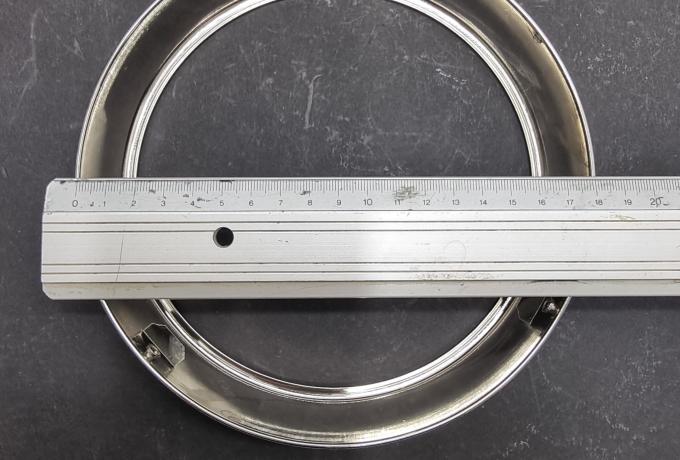 Headlight / Headlamp Rim HS49 Nickel 6.5" Lucas Replica