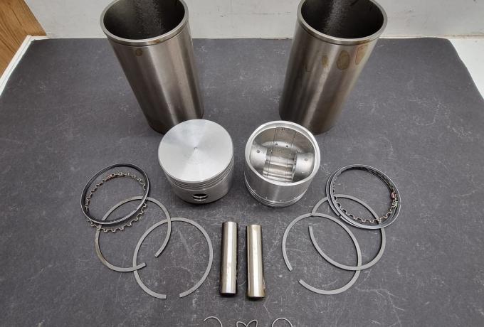 Norton Commando 850cc Cylinder Liner Pair with Piston Set  1973-77