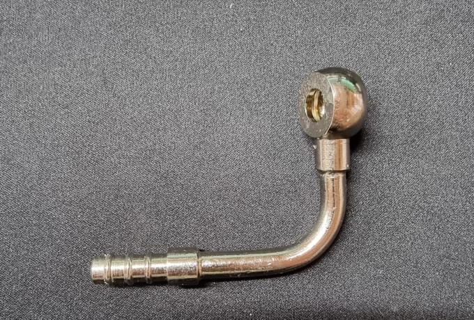 Velocette Scrambler Oil Feed Pipe Assembly - Engine End