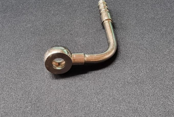 Velocette Scrambler Oil Feed Pipe Assembly - Engine End