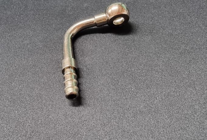 Velocette Scrambler Oil Feed Pipe Assembly - Engine End