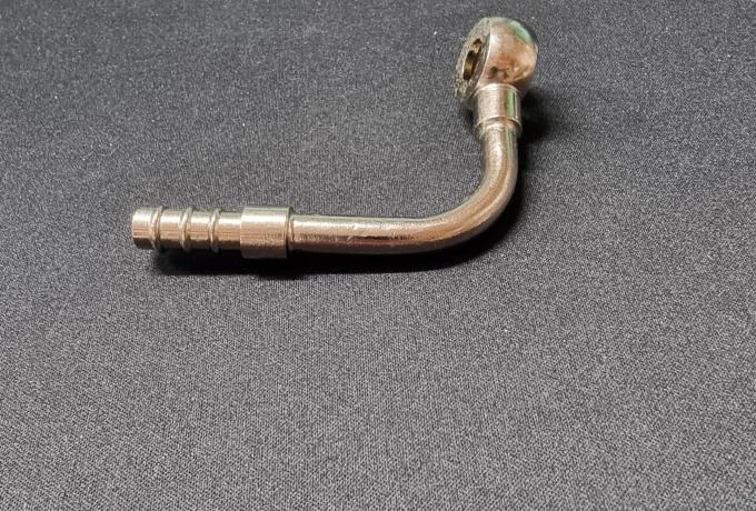 Velocette Scrambler Oil Feed Pipe Assembly - Engine End