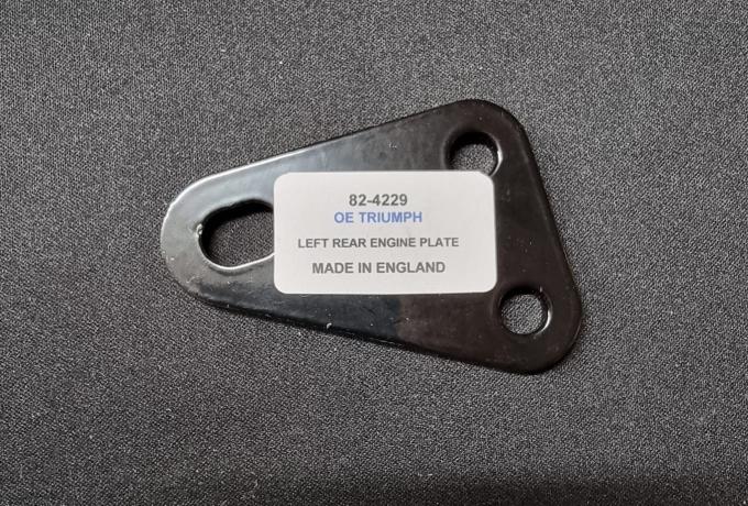 Triumph Plate - Rear Engine Left Hand