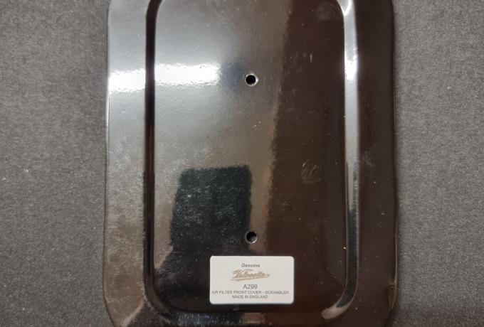 Velocette Scrambler Air Filter Cover Front