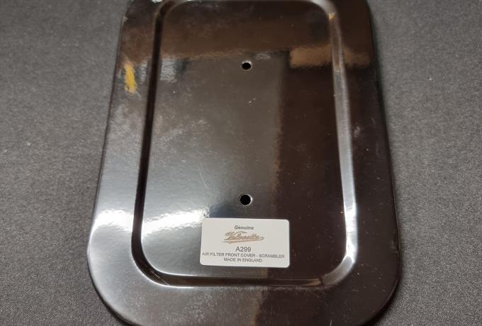 Velocette Scrambler Air Filter Cover Front