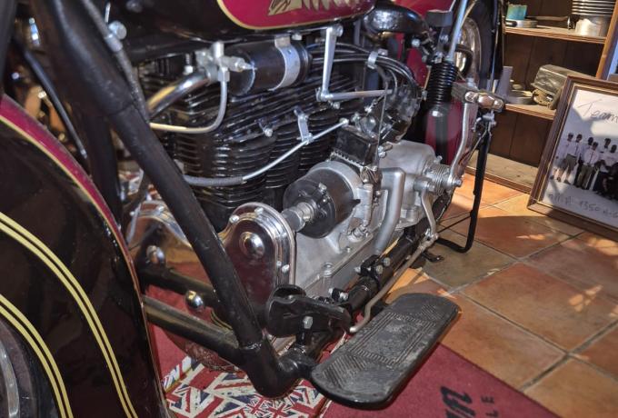 Indian 1936/37 4c upside Down